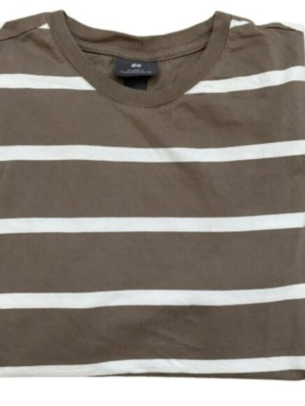 H&M Striped T-Shirt Short Sleeve size Medium - Picture 4 of 4